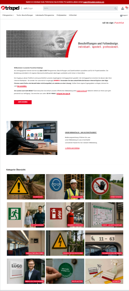 Webkatalog Übersicht