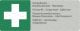 VerbandkastenBrandfluchthaube - Warnweste, 4-sprachig D, E, F, NL - mit Erste Hilfe Symbol !