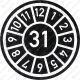 Prüfplakette 31