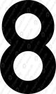 Ziffer 8, 20 mm