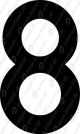 Ziffer 8, 20 mm