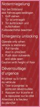 Notentriegelung3-sprachig D, E, F