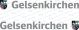 Gelsenkirchen Wappen + Schriftzug Gelsenkirchen