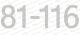 Platznummern für Infofeld 81-116