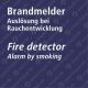 BrandmelderAuslösung bei RauchentwicklungFire detectorAlarm by smokingEinsatz VBB