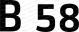 Sitzkistenbeschriftung B 58