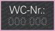 WC Nummernschild Mittelwagen (MWE)863 085 bis 863 091