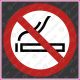 Nichtraucher, einseitig, Piktogramm
