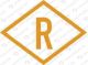 Bremsanschrift R