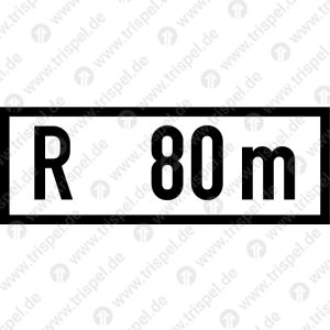 Kleinster befahrbarer Bogenhalbmesser 80 m