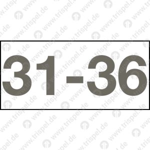 Platzbelegungstafel 31 bis 36