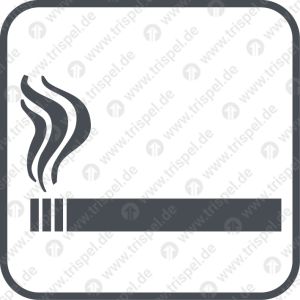 Raucher, einseitig -Piktogramm-