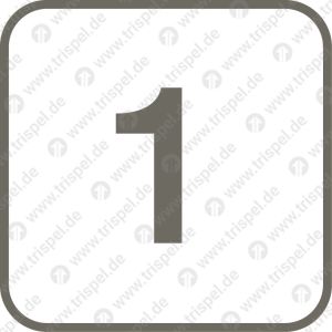 Klassenzahl 1 -Piktogramm-