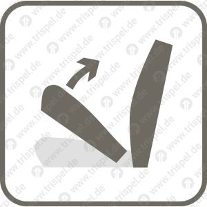 Sitz hochklappbar -Piktogramm-