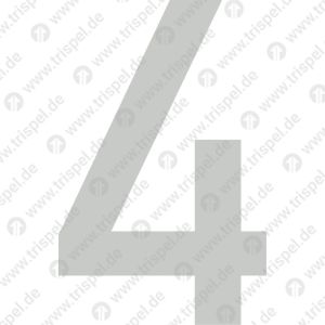 Ziffer 4, 80 mmfür TUTOPROM-Beschichtung