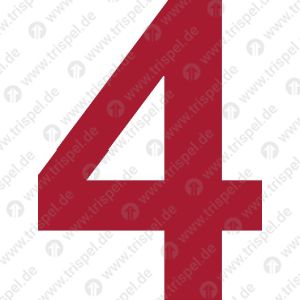 Ziffer 4, 28 mm (wiederablösbar)