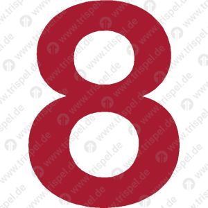 Ziffer 8, 58 mm (wiederablösbar)