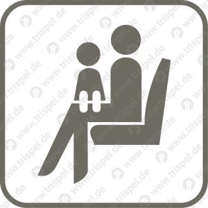 Person mit Kleinkind -Piktogramm-