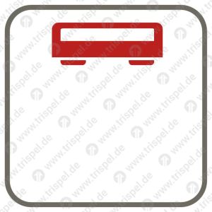 Ordnungsnummern Wagen (Grundschild innen) -Piktogramm- ohne Eindrucke