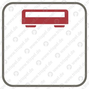 Ordnungsnummern Wagen (Grundschild innen) -Piktogramm- ohne Eindrucke