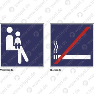 Mutter/Kind ( Person mit Kleinkind) Nichtraucher Sichtseite Mutter/Kind ( Person mit Kleinkind) Klebeseite Nichtraucherdoppelseitig