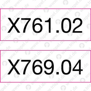 Satz Beschriftung TW7 für ICE 3 (Nachlieferung)