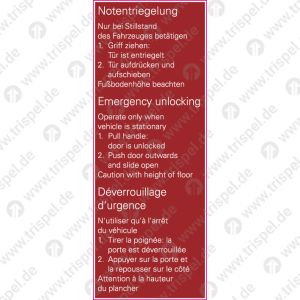 Notentriegelung3-sprachig D, E, F
