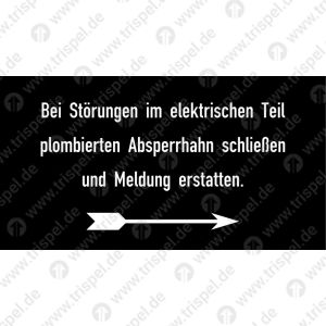 Bei Störungen im elektrischen Teil...