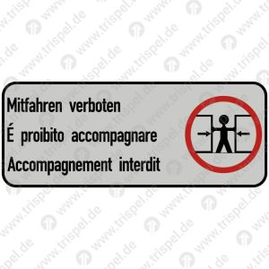 Mitfahren verboten