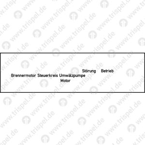 Brennermotor Steuerkreis Umwälzpumpe...(Hinterglas auf Plexiglas)