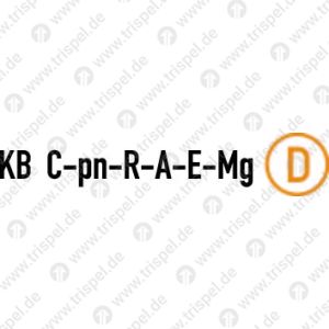 Bremsbezeichnung KB C-pn-R-A-E-Mg (D)