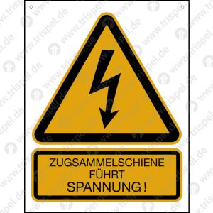 Zugsammelschiene führt Spannung!mit 2 Bohrlöchern auf einer Aluverbundplatte