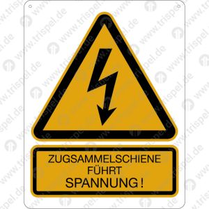 Zugsammelschiene führt Spannung mit Eckradius R10, sowie 2 Bohrlöchern ø 5 mmauf einer Aluverbundplatte
