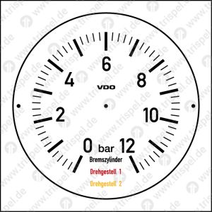 Bremszylinder, Drehgestell 1, Drehgestell 2