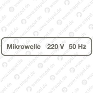 Mikrowelle 220 V 50 Hz