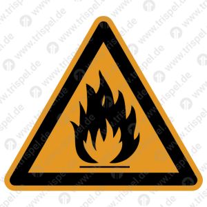 Warnung vor feuergefährlichen Stoffen