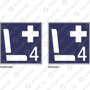 Sitzplatz für Schwerbehinderte mit Platzanzahl 4 - doppelseitig -