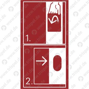 Notentriegelung / Notausstieg (langnachleuchtend)