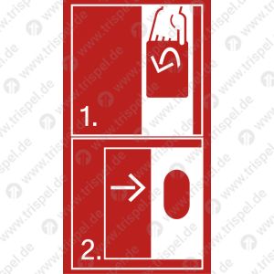 Notentriegelung / Notausstieg (langnachleuchtend)