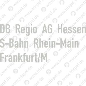 HeimatanschriftDB Regio AG HessenS-Bahn Rhein-MainFrankfurt/M