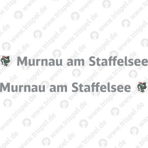 Murnau am Staffelsee Wappen +Schriftzug Murnau am Staffelsee