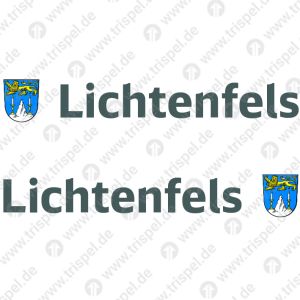 Lichtenfels Wappen + Schriftzug Lichtenfels