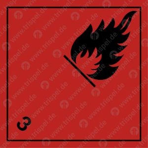 Feuergefährlich (entzündbare flüssige Stoffe) mit Eindruck 3