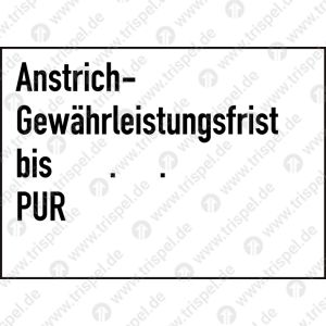 Anstrich-Gewährleistungsfrist