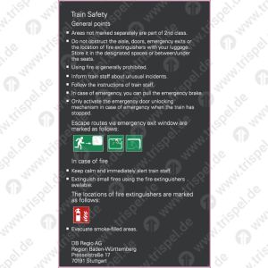 Sicherheit im Zug - englisch