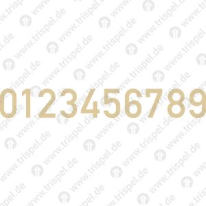 Ziffernsatz 0 bis 9, Höhe 40 mm (Schriftart fette Mittelschrift)