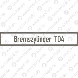 Manometerkennzeichnung Bremszylinder TD4