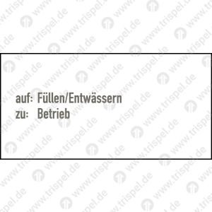 auf: Füllen/Entwässernzu: Betrieb