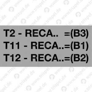 Bezeichnungsschild Klemmen NH mit nachträglich aufklebbarer Schutzfolie