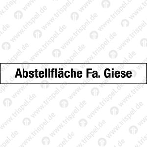 Abstellfläche Fa. Gieseauf Alu-Dibond 3mm